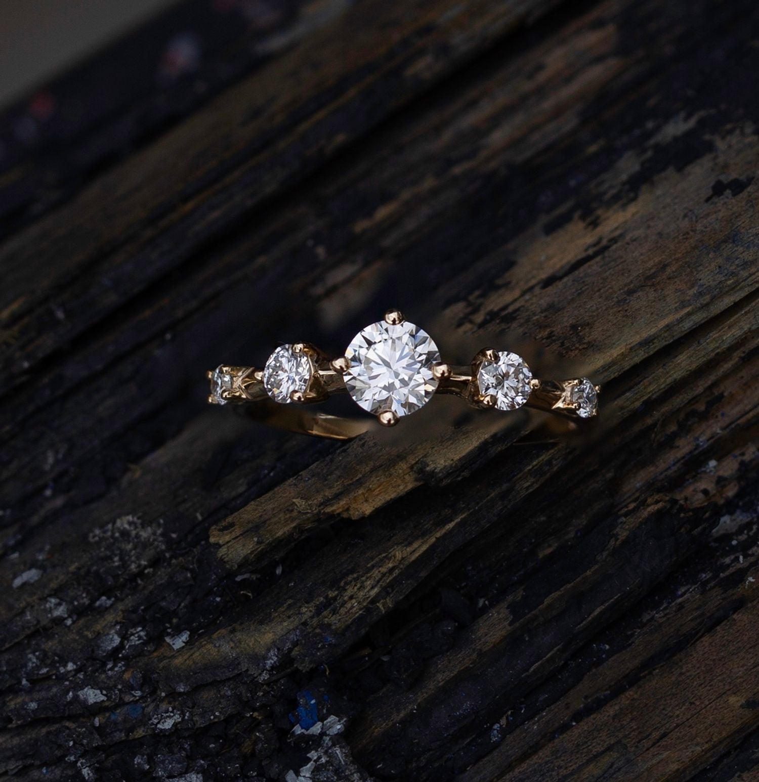 0.80 CT Round Dainty Lab Grown Diamond Wedding Band