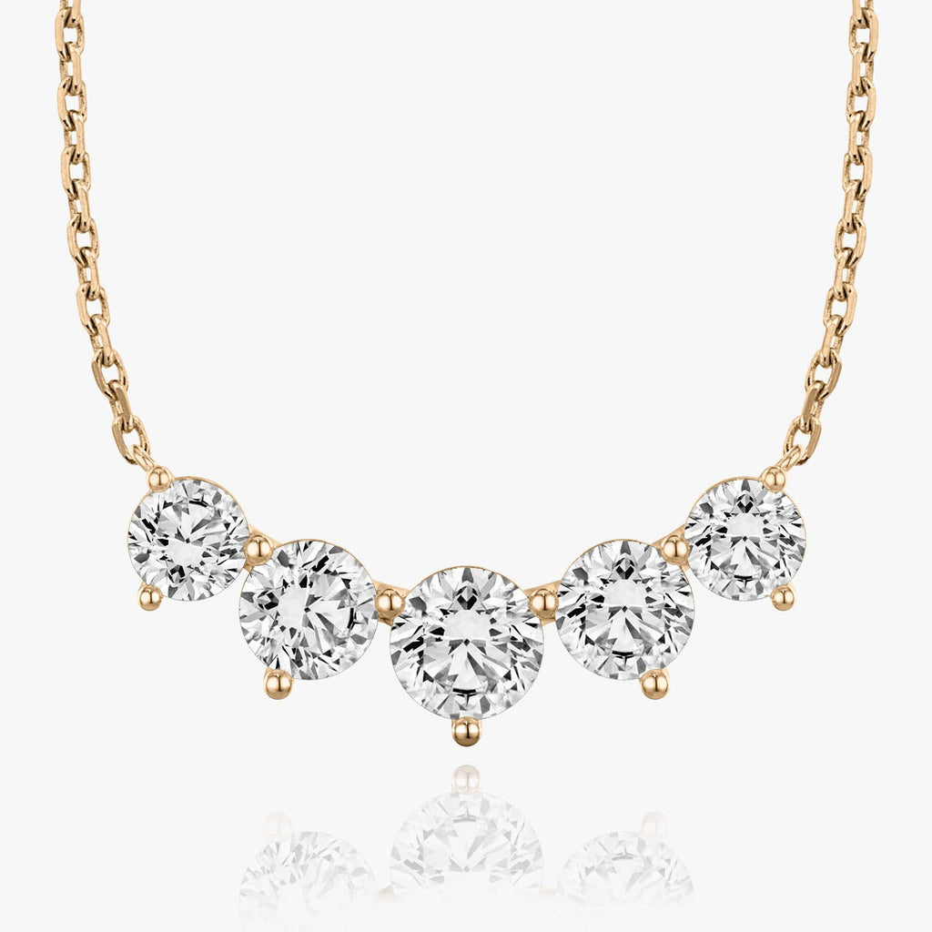 3.50 TCW Round  Lab Grown Diamond Necklace
