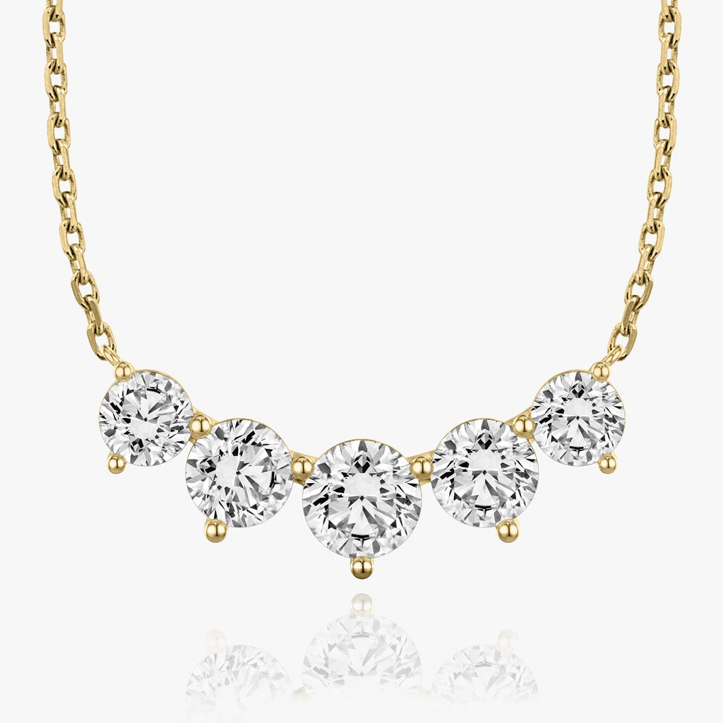 3.50 TCW Round  Lab Grown Diamond Necklace