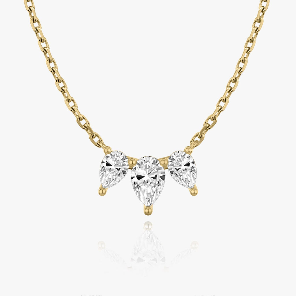 1.0 TCW Pear  Lab Grown Diamond Necklace