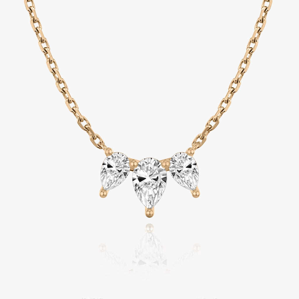 1.0 TCW Pear  Lab Grown Diamond Necklace