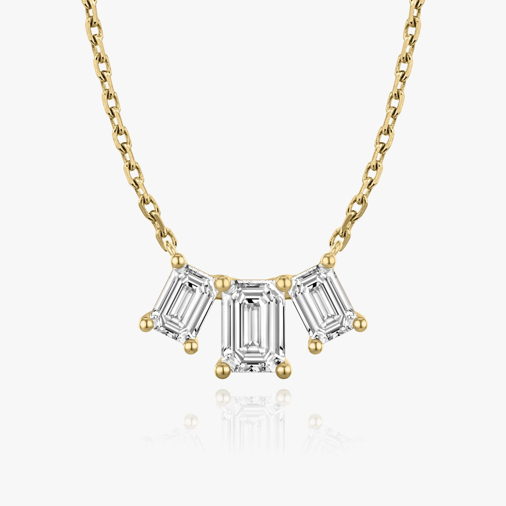 2.0 TC Emerald Lab Grown Diamond Necklace