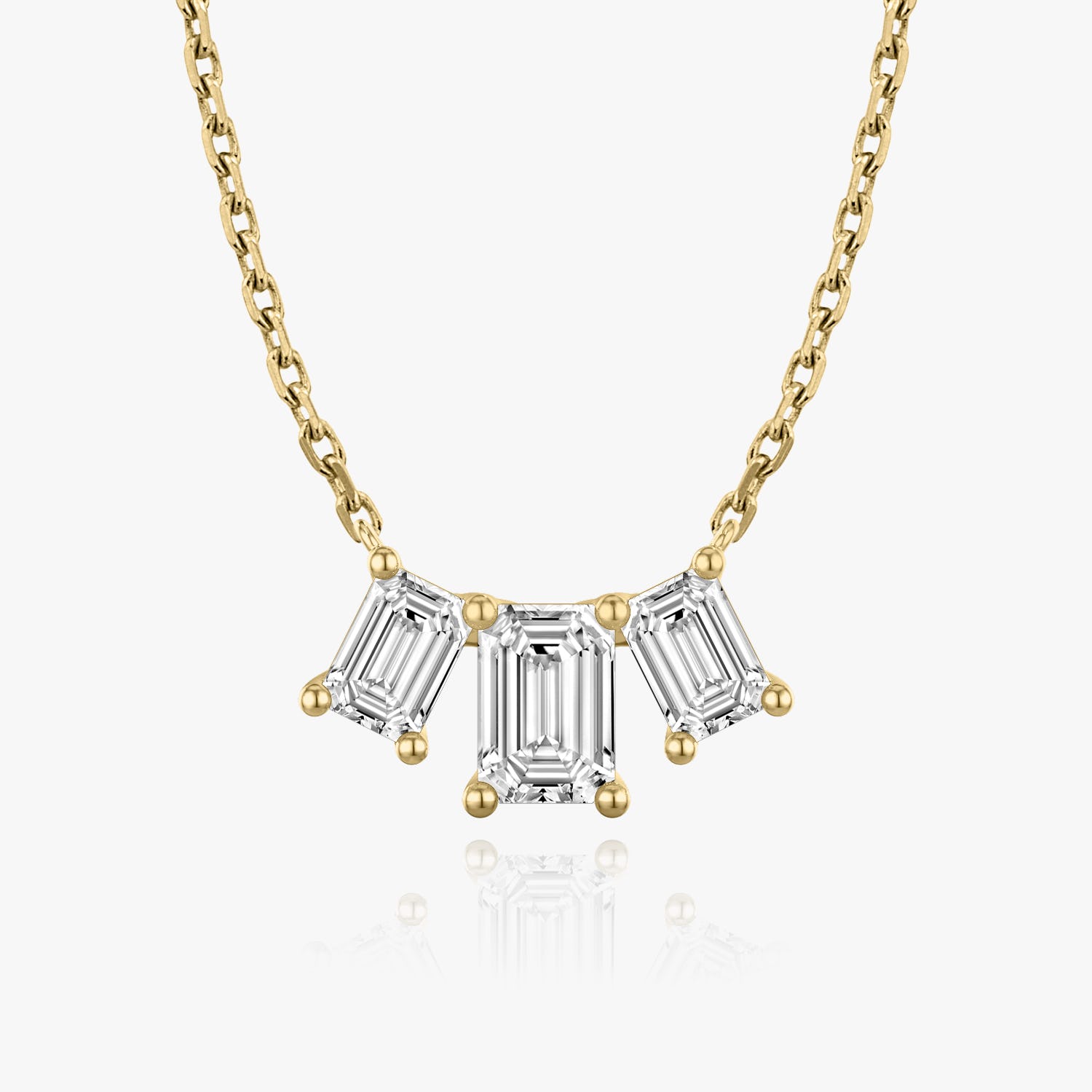 2.0 TC Emerald Lab Grown Diamond Necklace