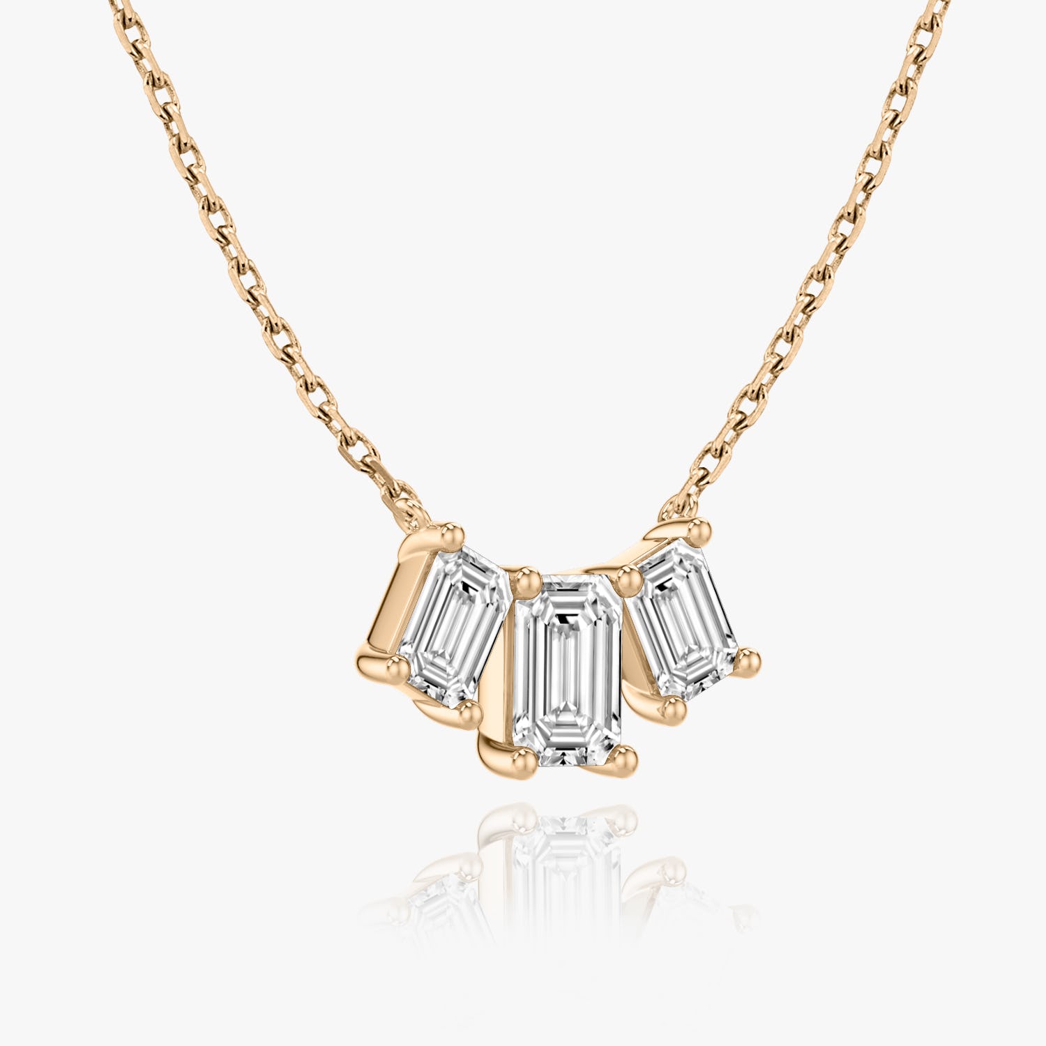 2.0 TC Emerald Lab Grown Diamond Necklace
