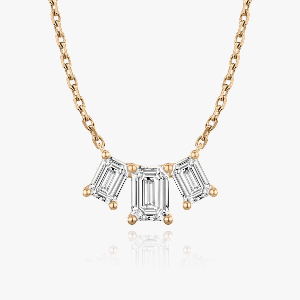 2.0 TC Emerald Lab Grown Diamond Necklace