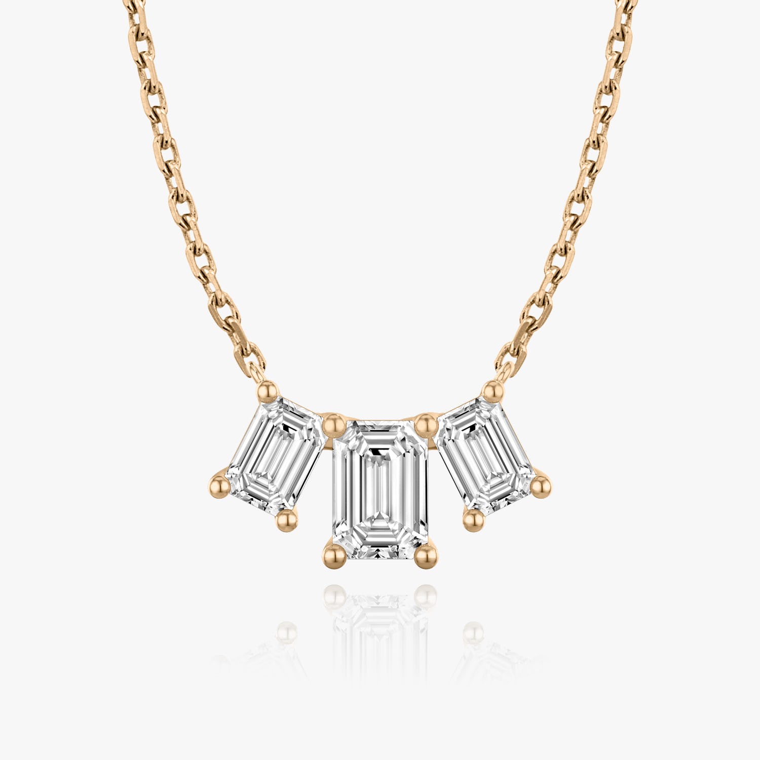 2.0 TC Emerald Lab Grown Diamond Necklace