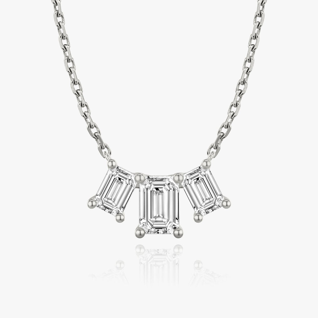 2.0 TC Emerald Lab Grown Diamond Necklace