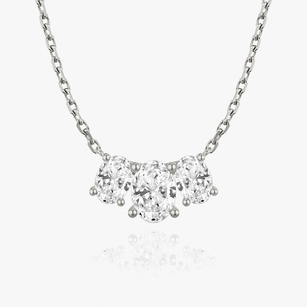 2.0 TC Oval Lab Grown Diamond Necklace