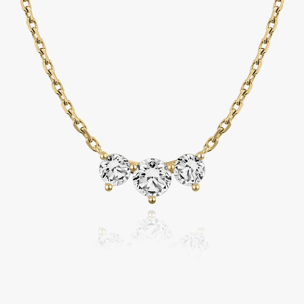 1.0 TCW Round  Lab Grown Diamond Necklace