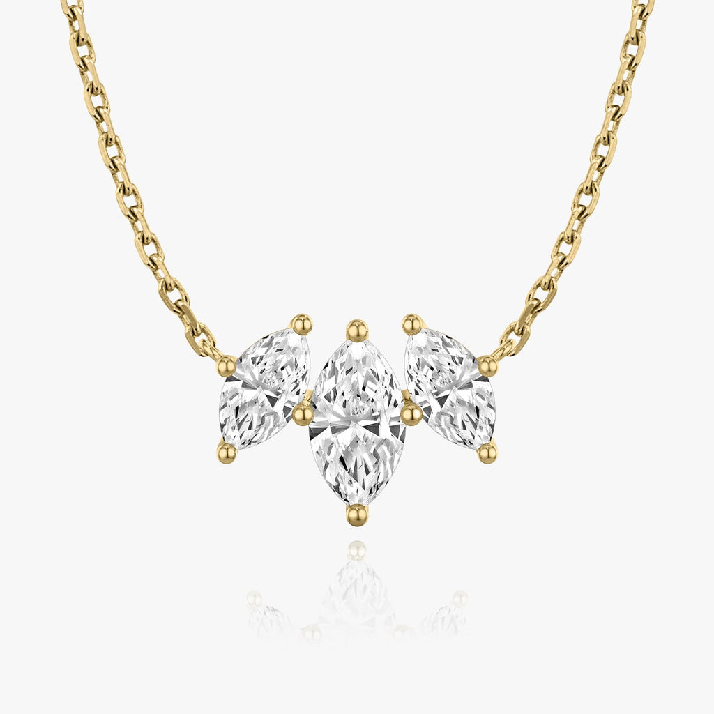 1.0 TCW Marquise  Lab Grown Diamond Necklace