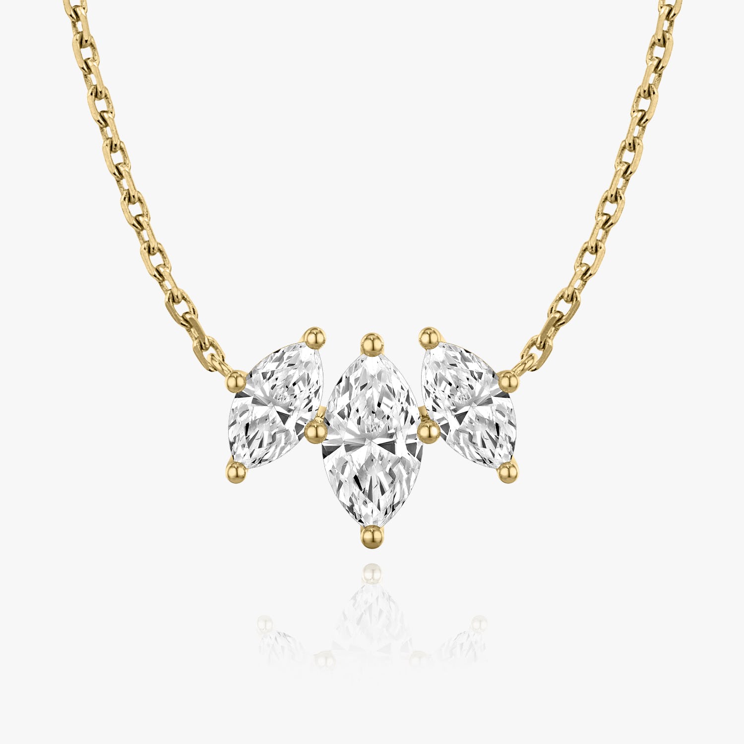 1.0 TCW Marquise  Lab Grown Diamond Necklace