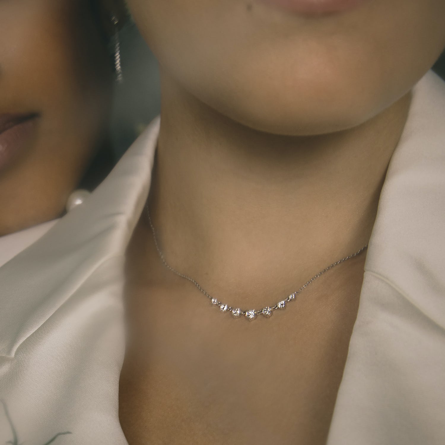 0.25 CT Round  Lab Grown Diamond Necklace