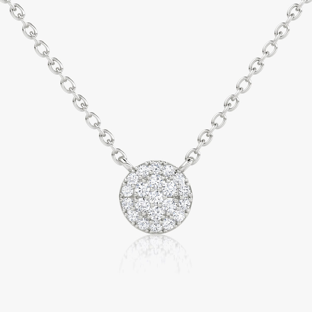 0.12 TCW Round  Lab Grown Diamond Necklace