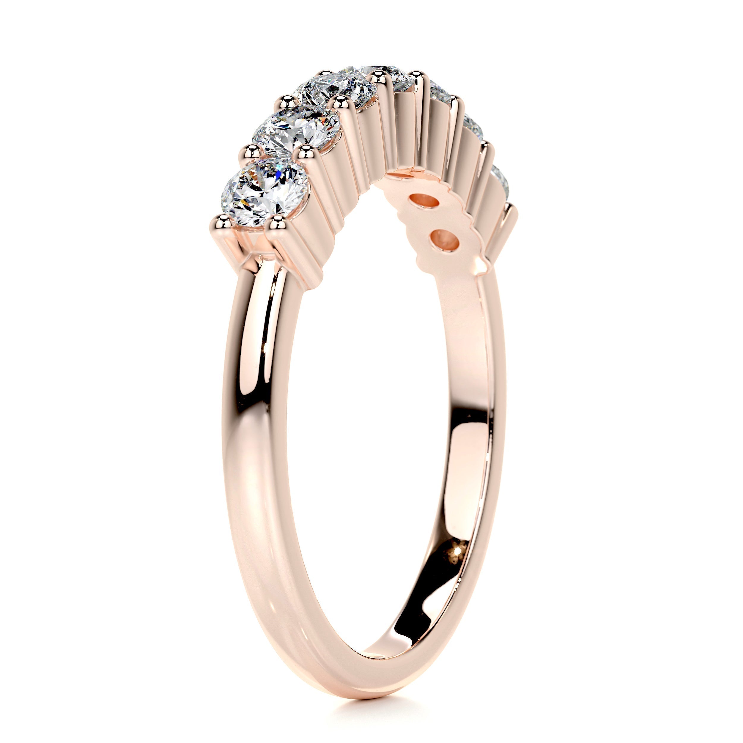 0.75 CT Round 7 Stones Lab Grown Diamond Wedding Band