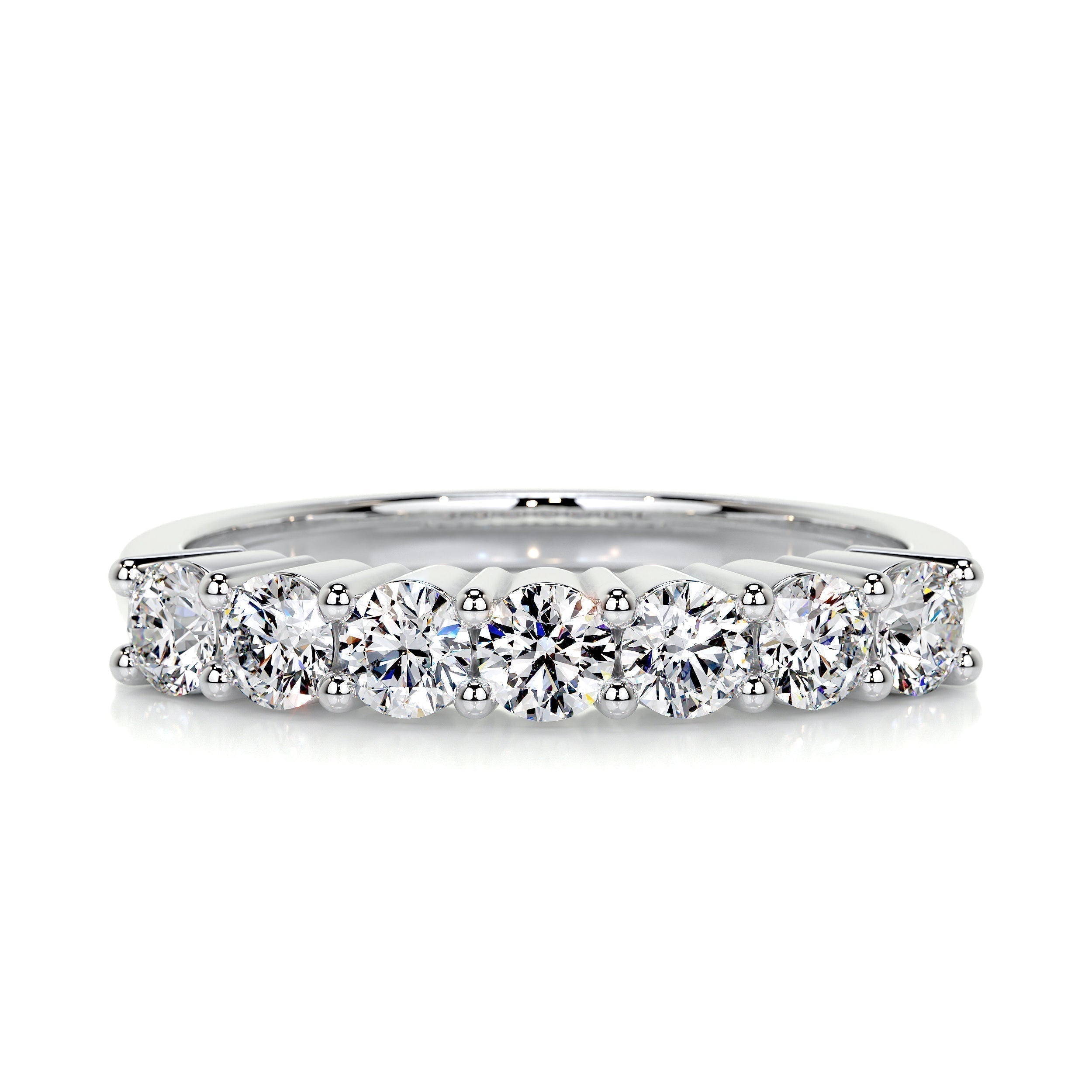 0.75 CT Round 7 Stones Lab Grown Diamond Wedding Band