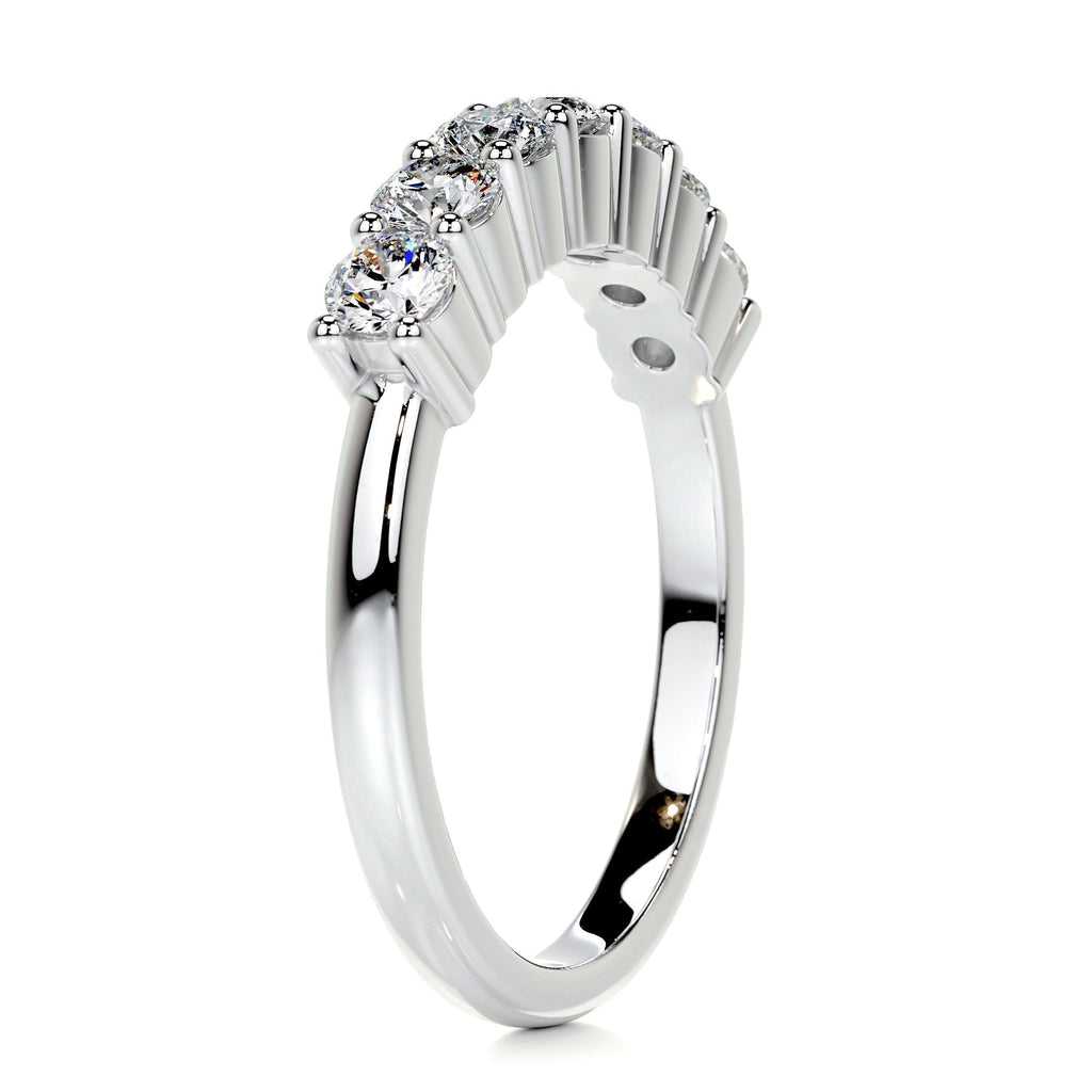 0.75 CT Round 7 Stones Lab Grown Diamond Wedding Band