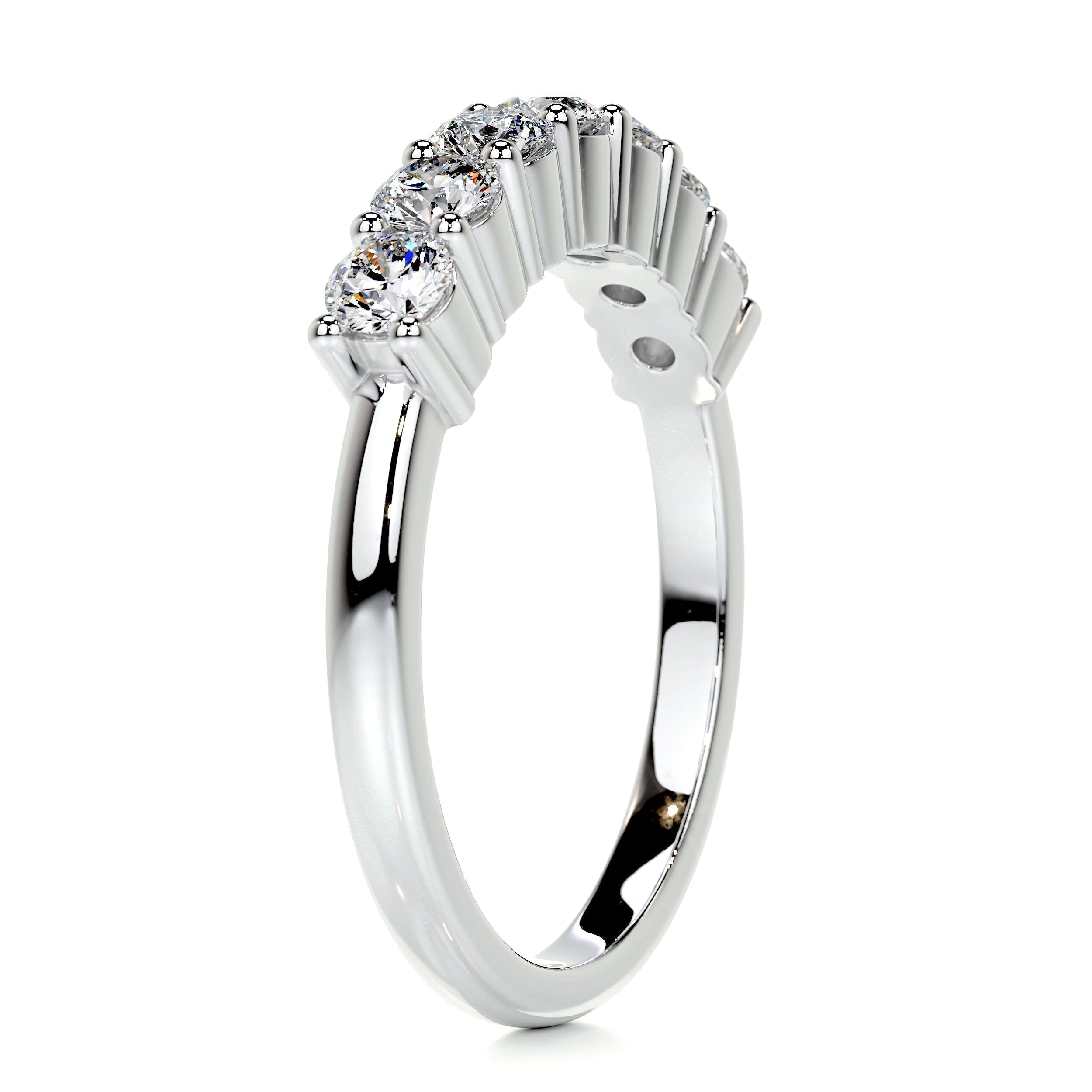 0.75 CT Round 7 Stones Lab Grown Diamond Wedding Band