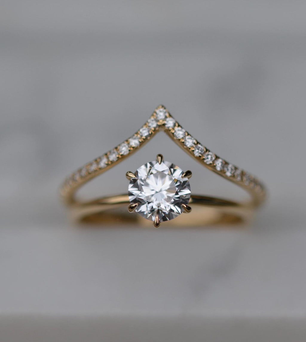 Round Solitaire Lab Grown Diamond Engagement Ring