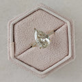 Pear Cut Pave Lab Grown Diamond Engagement Ring