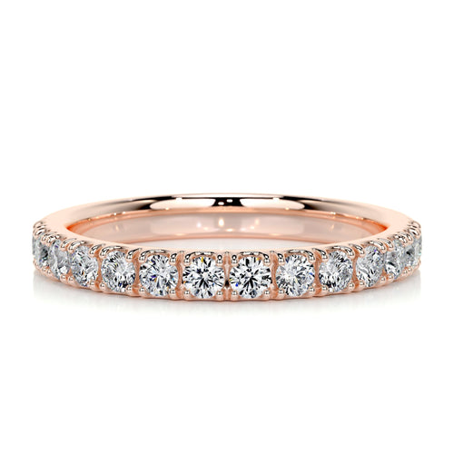 0.5 CT Round Half Eternity Lab Grown Diamond Wedding Band