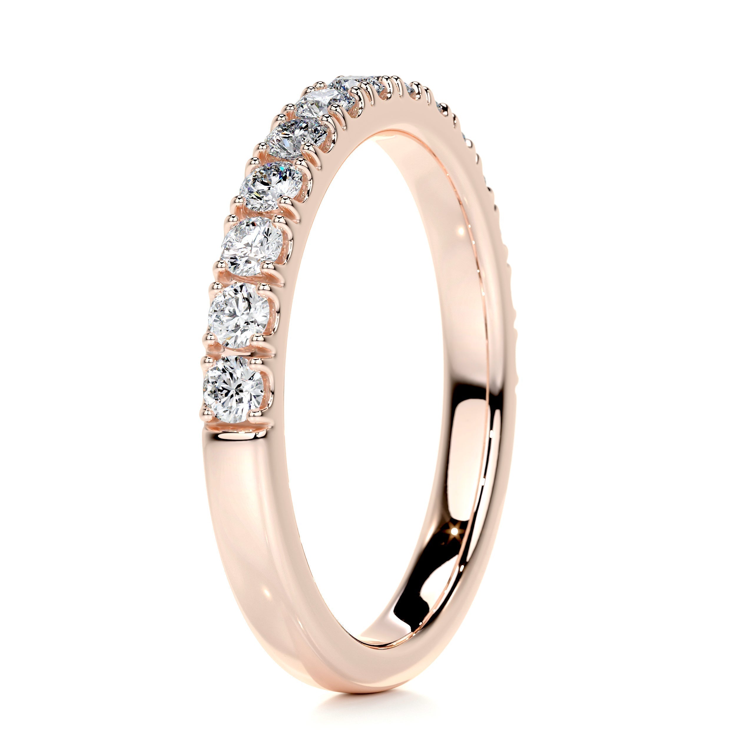 0.5 CT Round Half Eternity Lab Grown Diamond Wedding Band