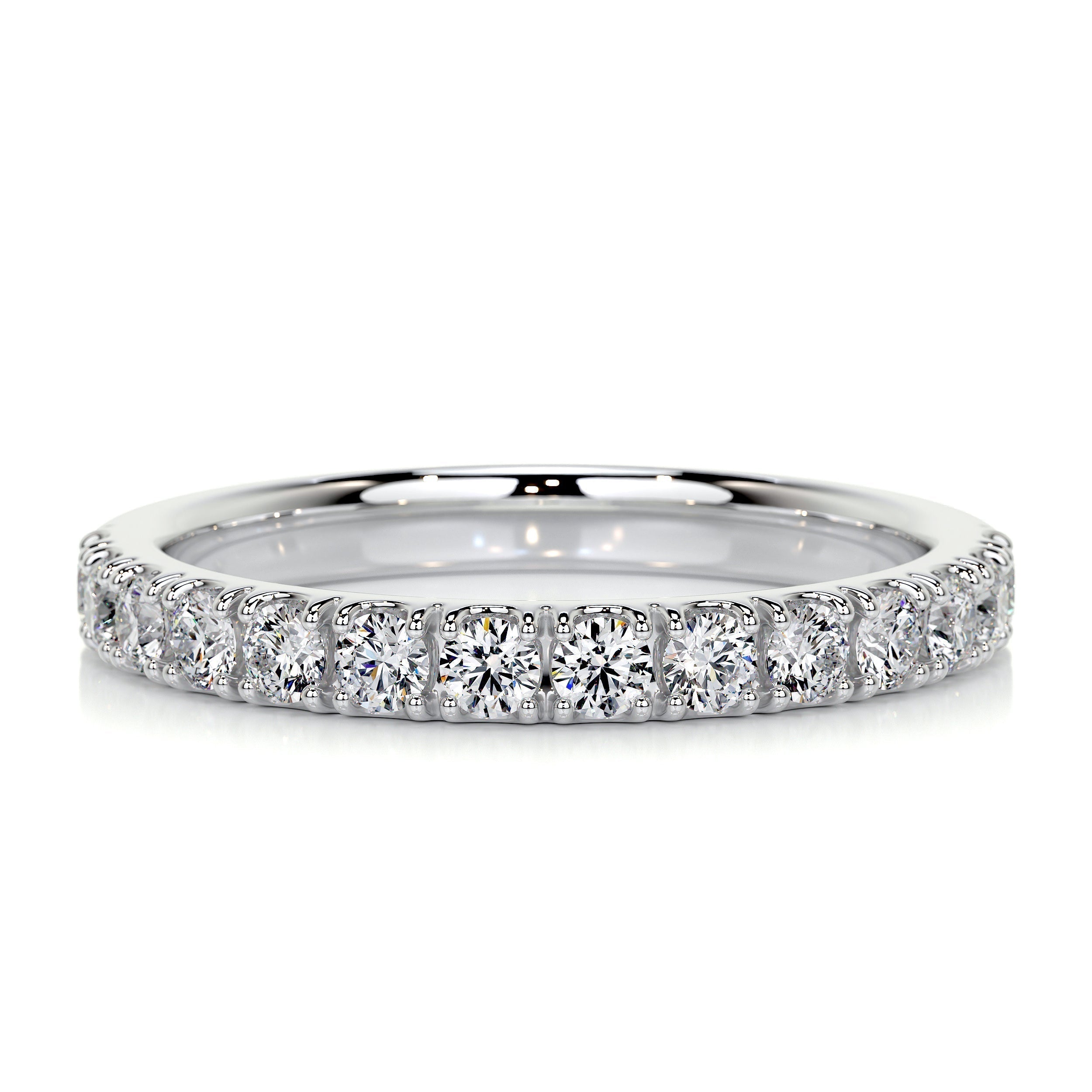 0.5 CT Round Half Eternity Lab Grown Diamond Wedding Band