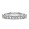 0.5 CT Round Half Eternity Lab Grown Diamond Wedding Band