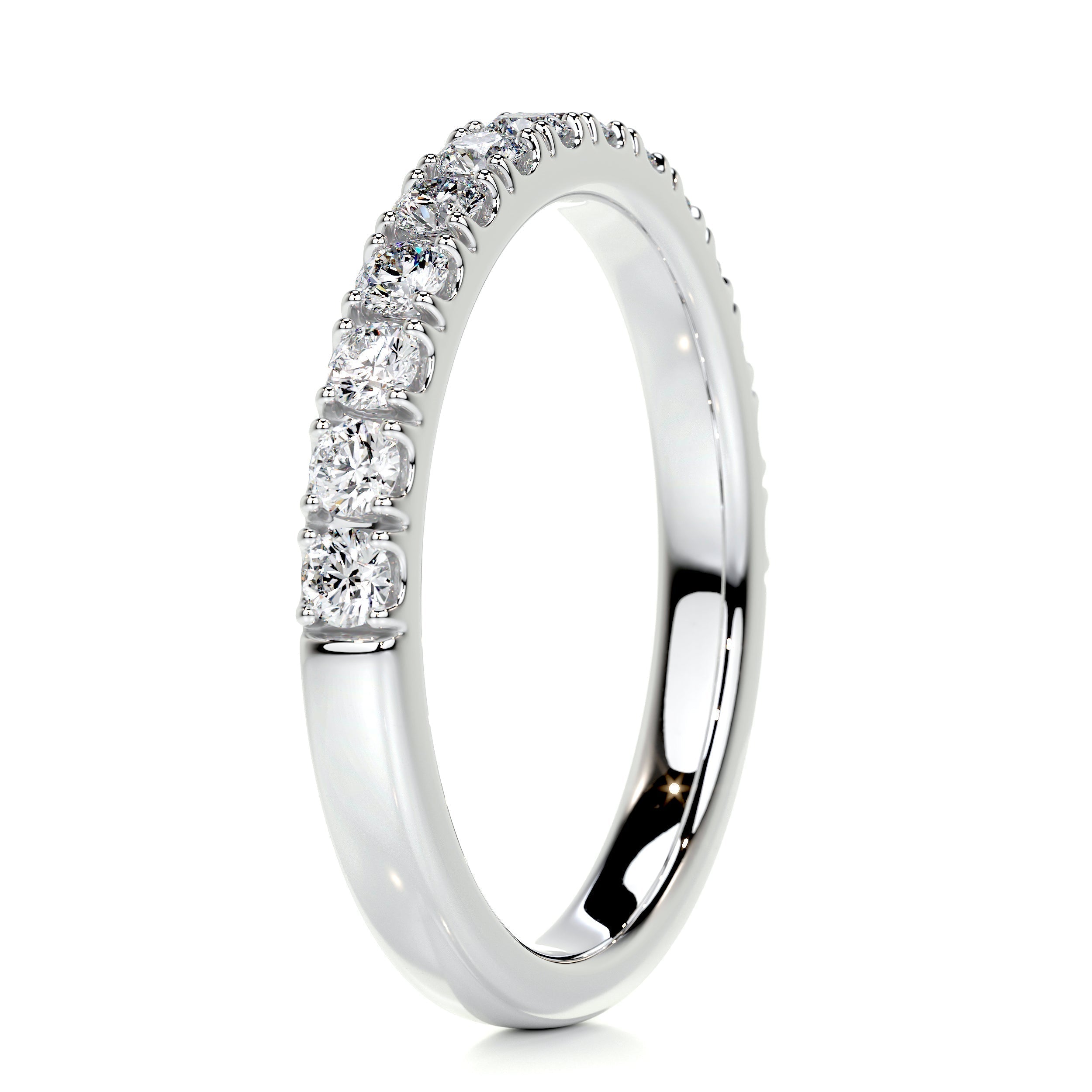 0.5 CT Round Half Eternity Lab Grown Diamond Wedding Band