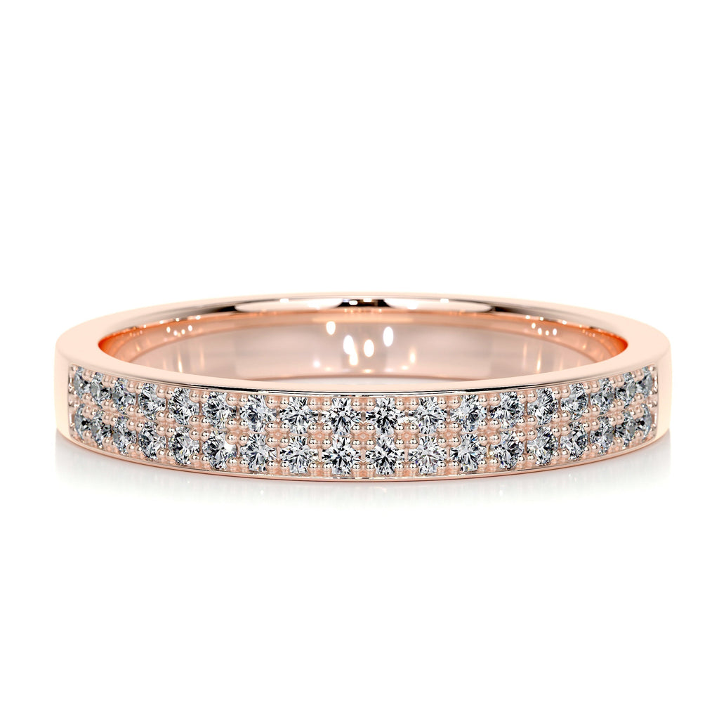 0.2 CT Round Half Eternity Lab Grown Diamond Wedding Band