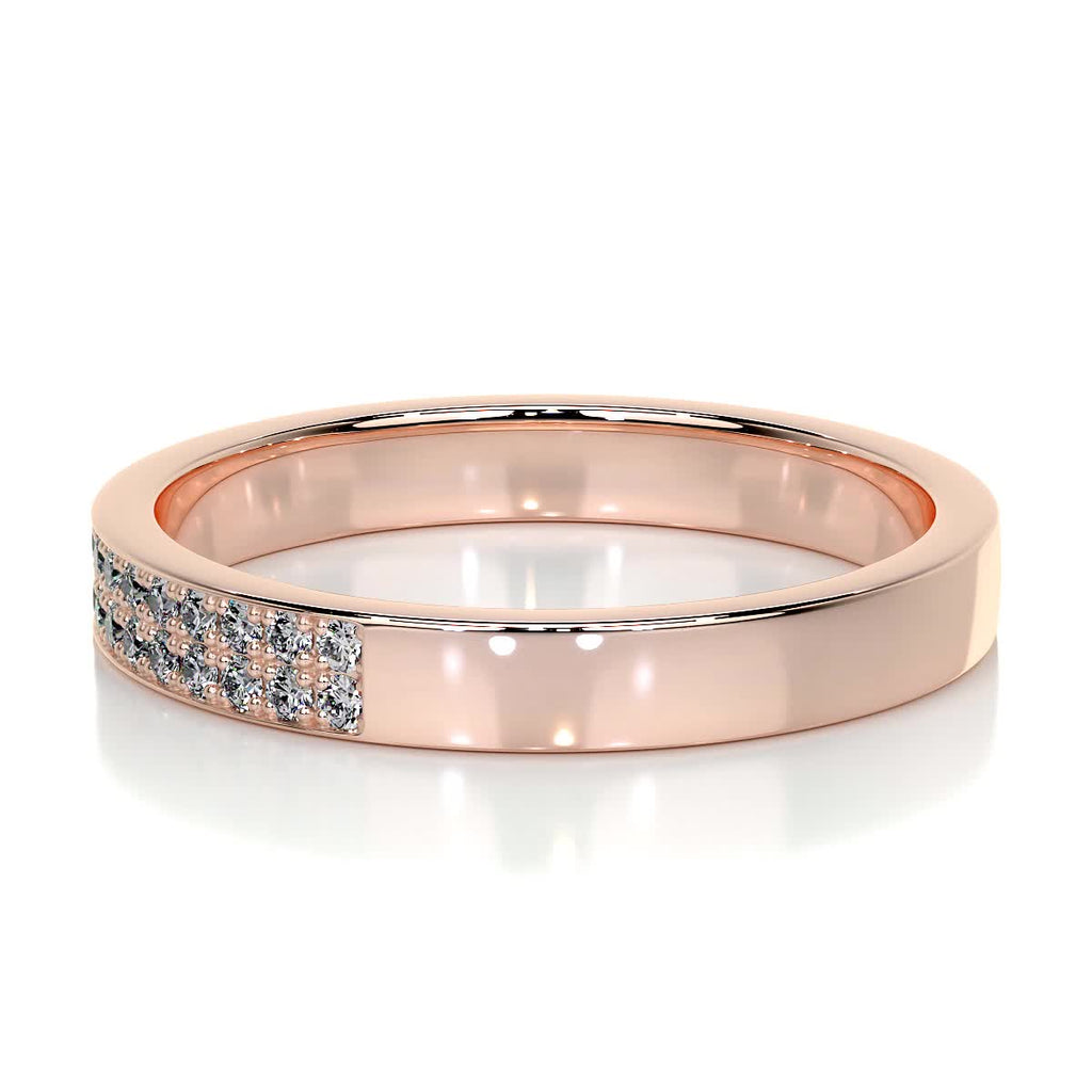 0.2 CT Round Half Eternity Lab Grown Diamond Wedding Band