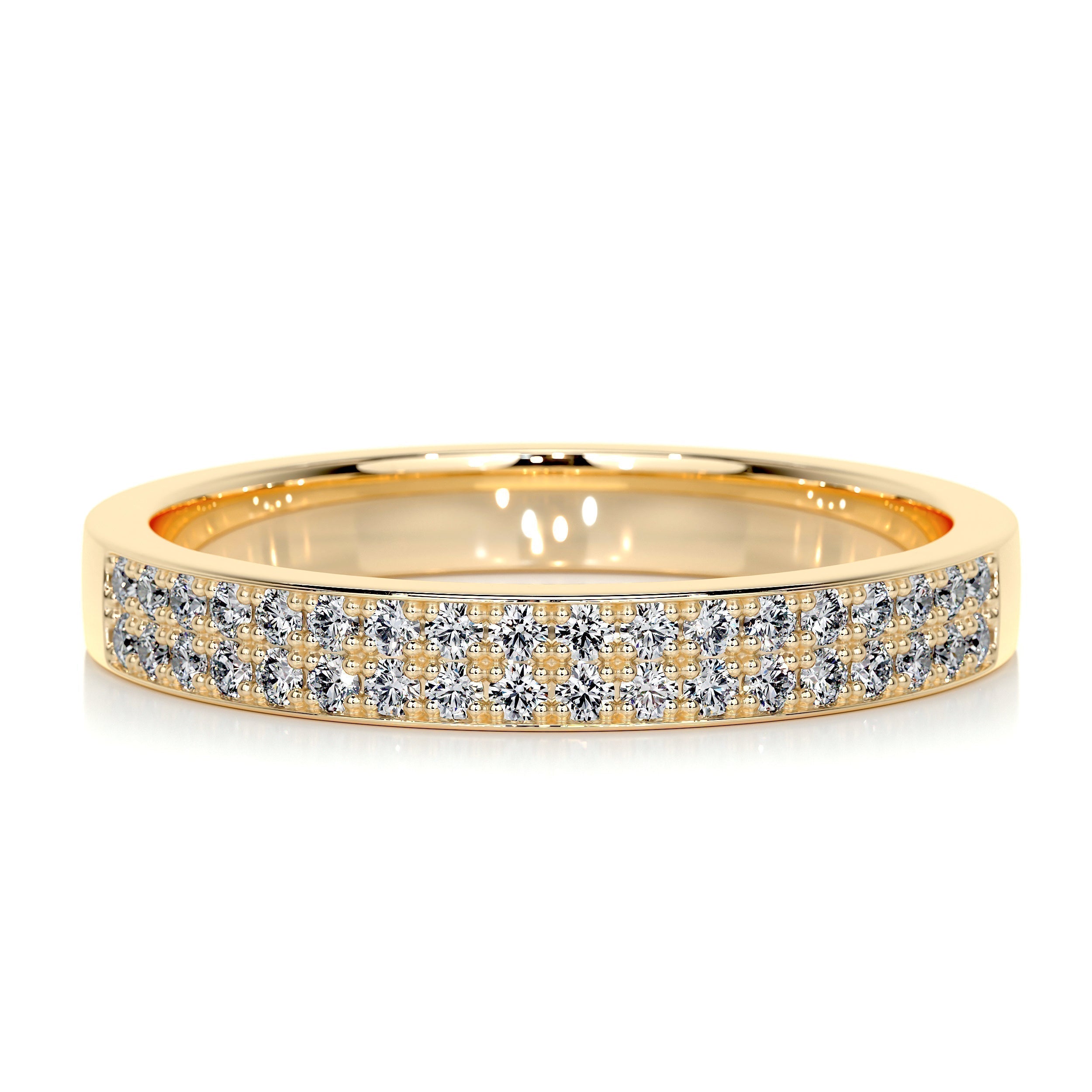 0.2 CT Round Half Eternity Lab Grown Diamond Wedding Band