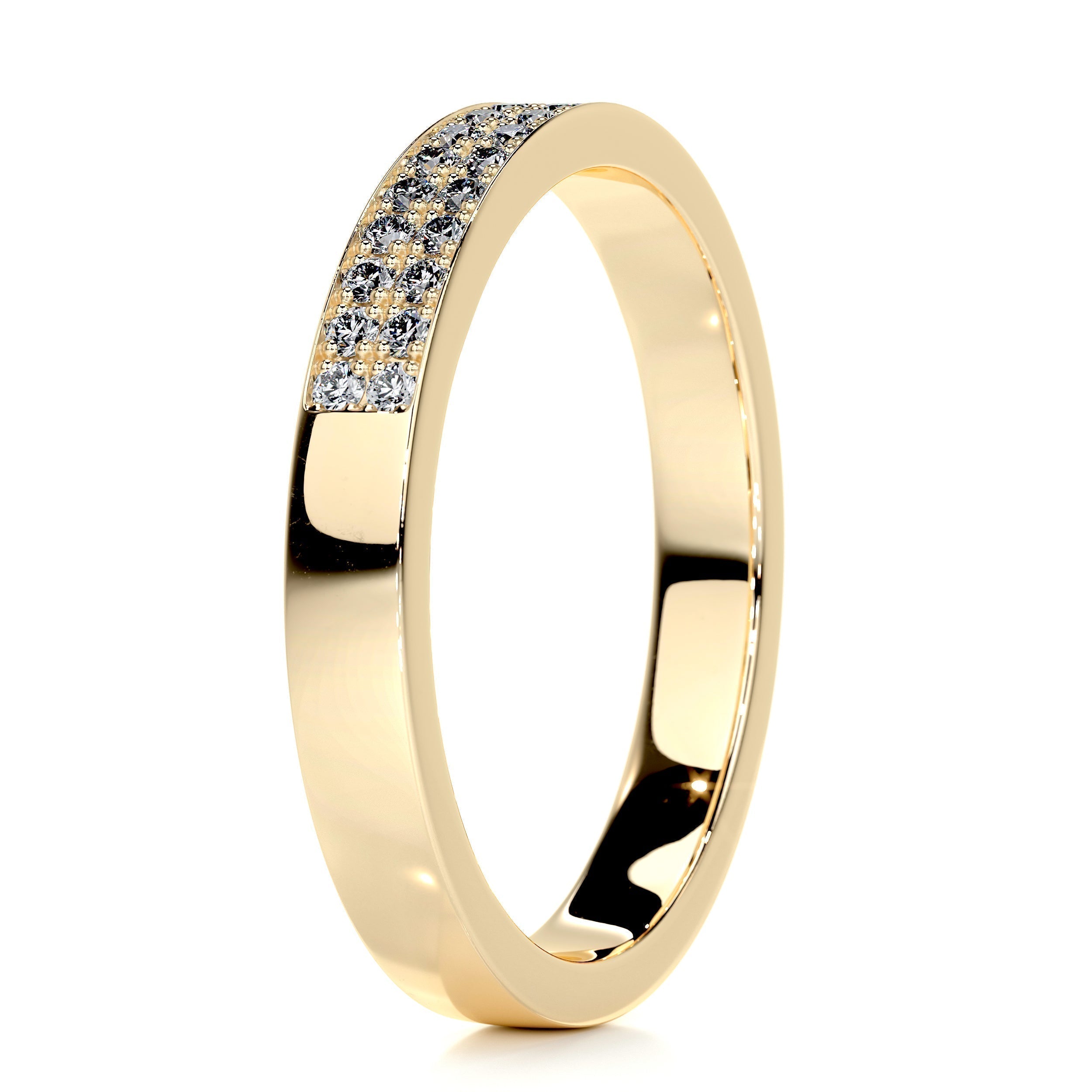 0.2 CT Round Half Eternity Lab Grown Diamond Wedding Band