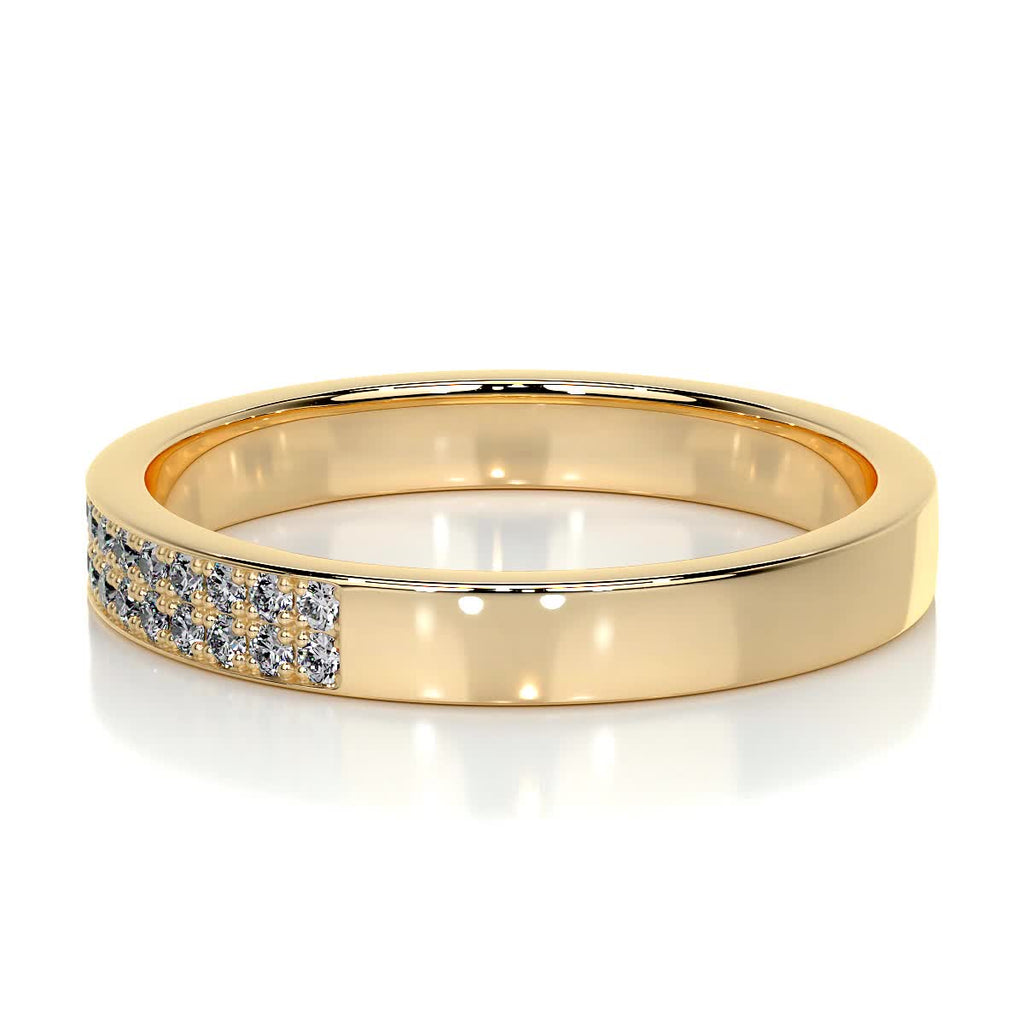 0.2 CT Round Half Eternity Lab Grown Diamond Wedding Band