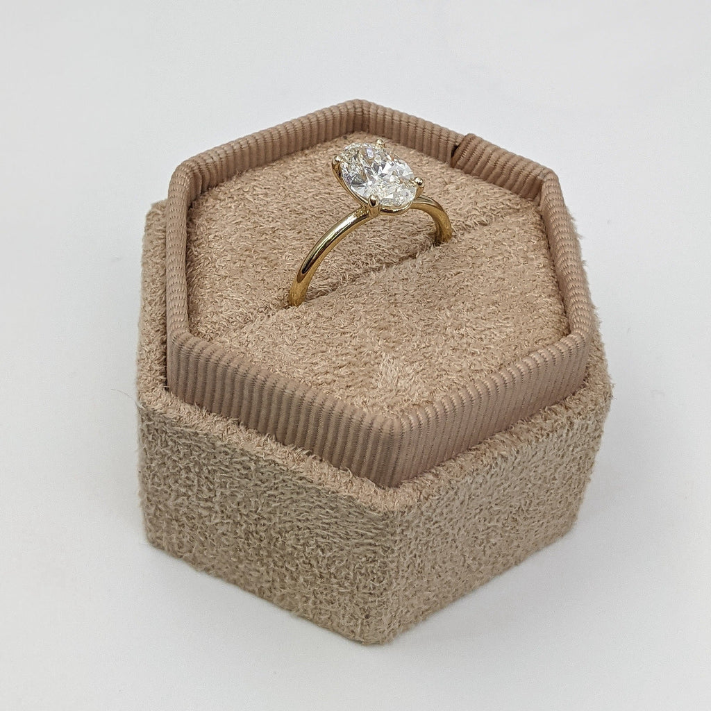 Oval Solitaire Lab Grown Diamond Engagement Ring