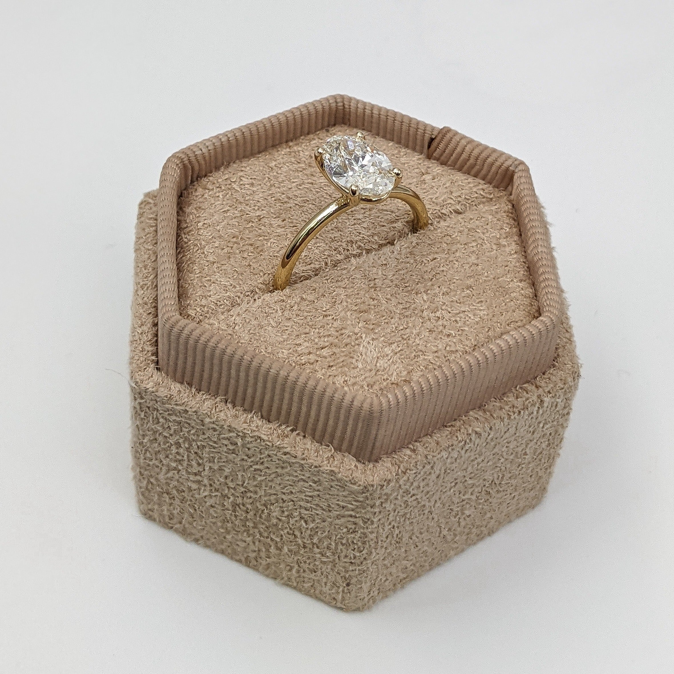 Oval Solitaire Lab Grown Diamond Engagement Ring
