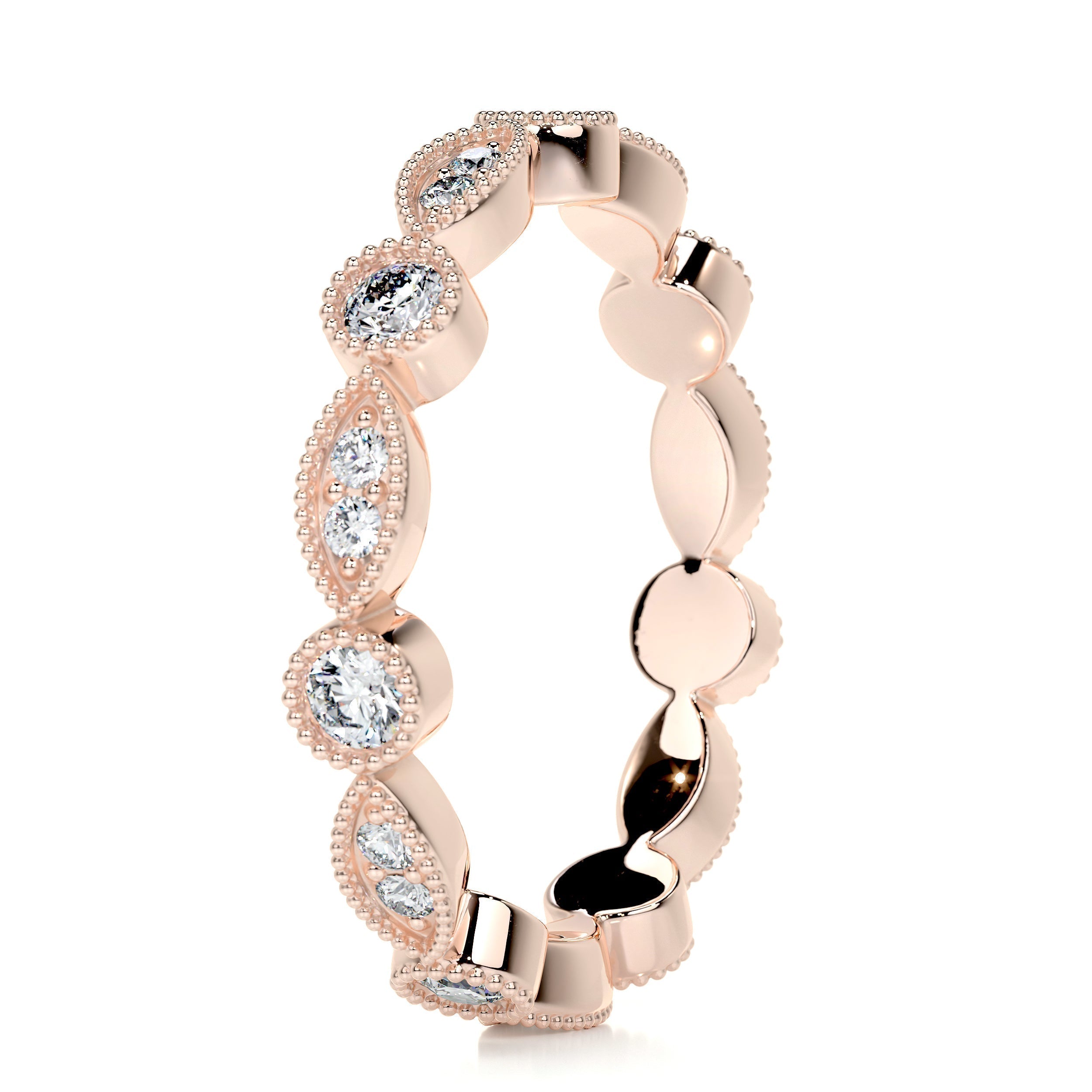 0.5 CT Round Full Eternity Lab Grown Diamond Wedding Band