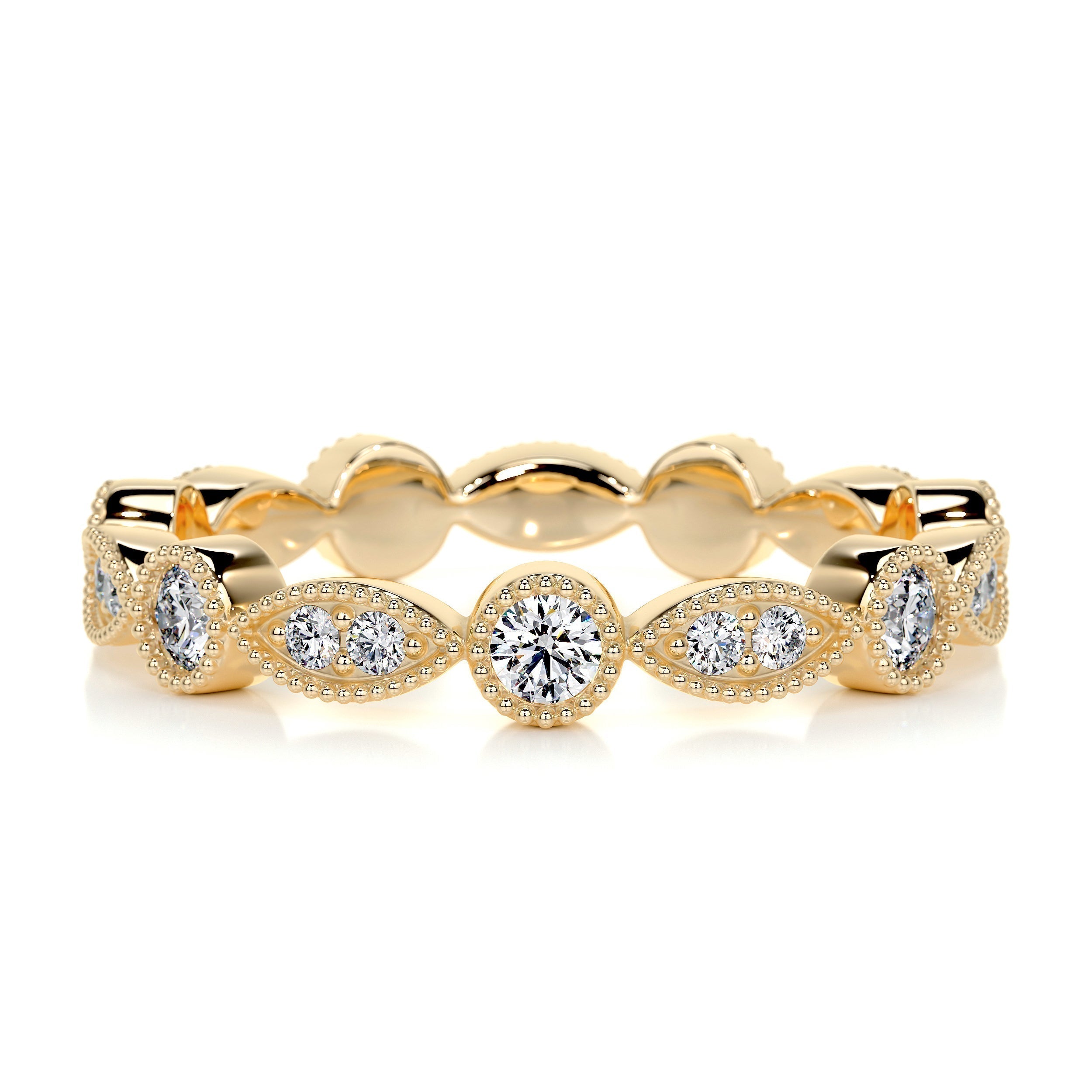 0.5 CT Round Full Eternity Lab Grown Diamond Wedding Band