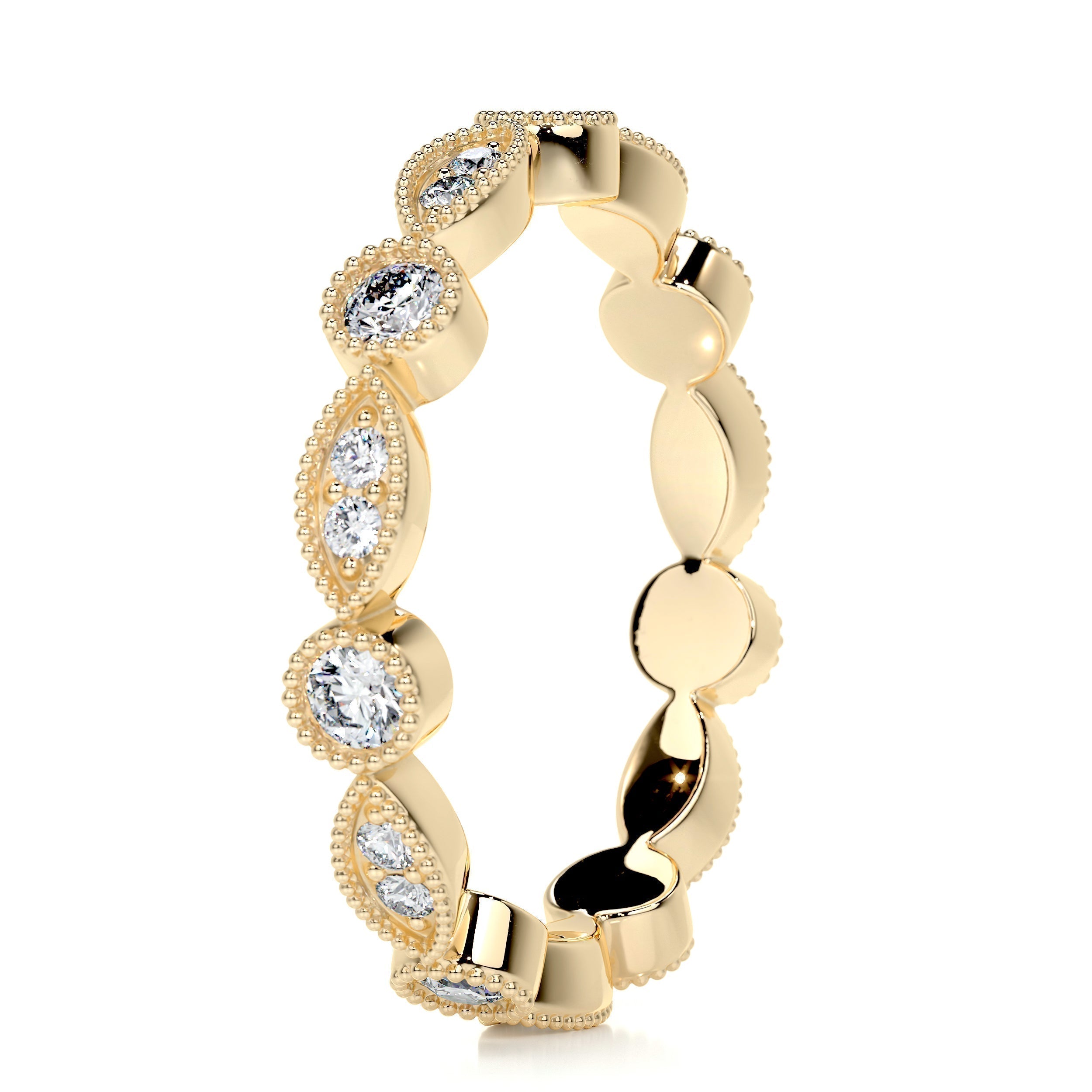 0.5 CT Round Full Eternity Lab Grown Diamond Wedding Band