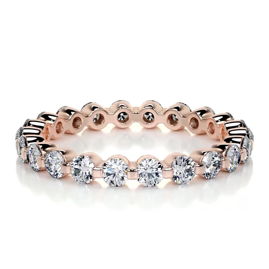 1 CT Round Full Eternity Lab Grown Diamond Wedding Band