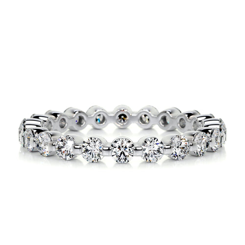 1 CT Round Full Eternity Lab Grown Diamond Wedding Band