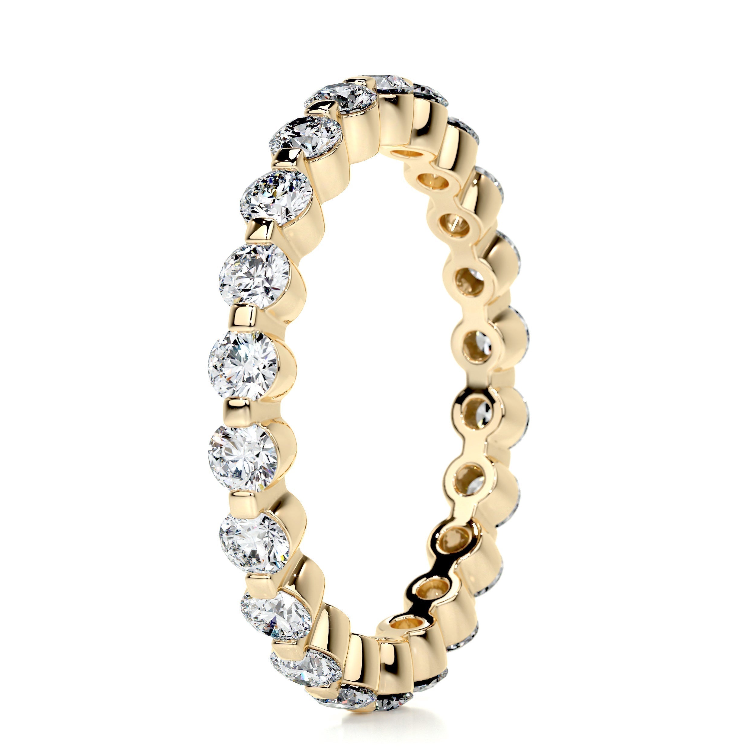 1 CT Round Full Eternity Lab Grown Diamond Wedding Band