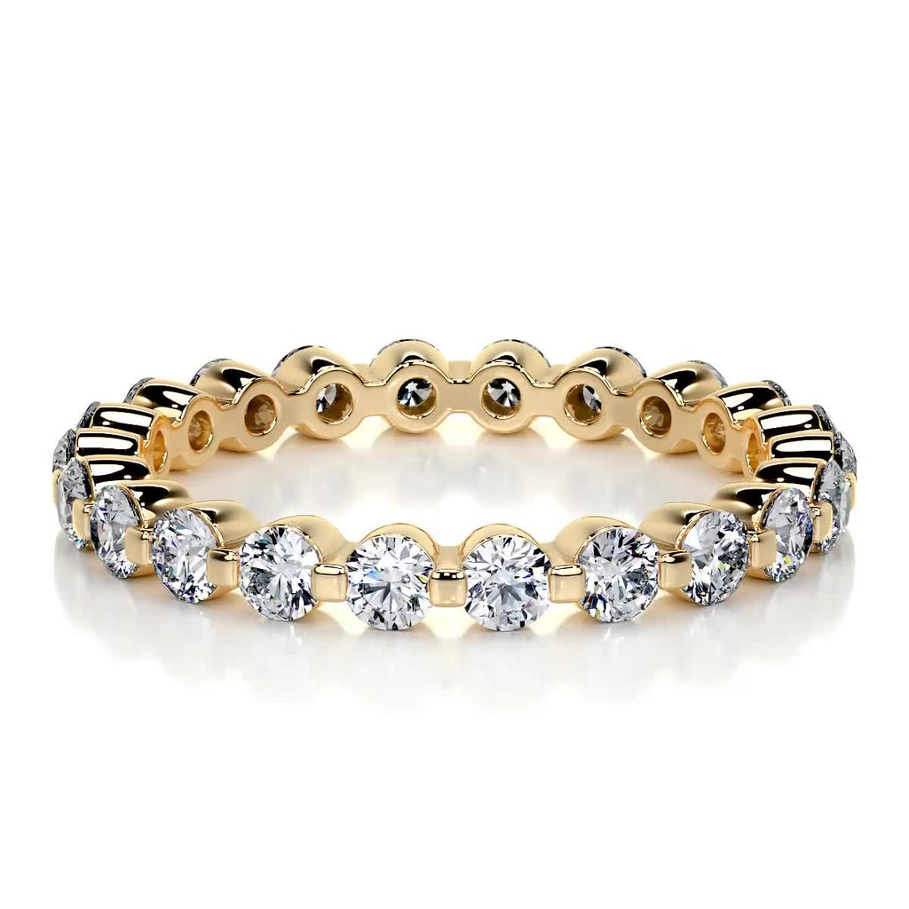 1 CT Round Full Eternity Lab Grown Diamond Wedding Band