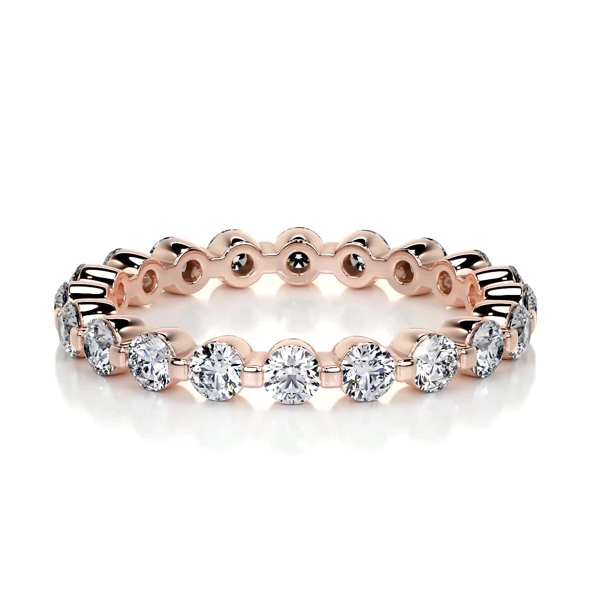 1.75 CT Round Full Eternity Lab Grown Diamond Wedding Band
