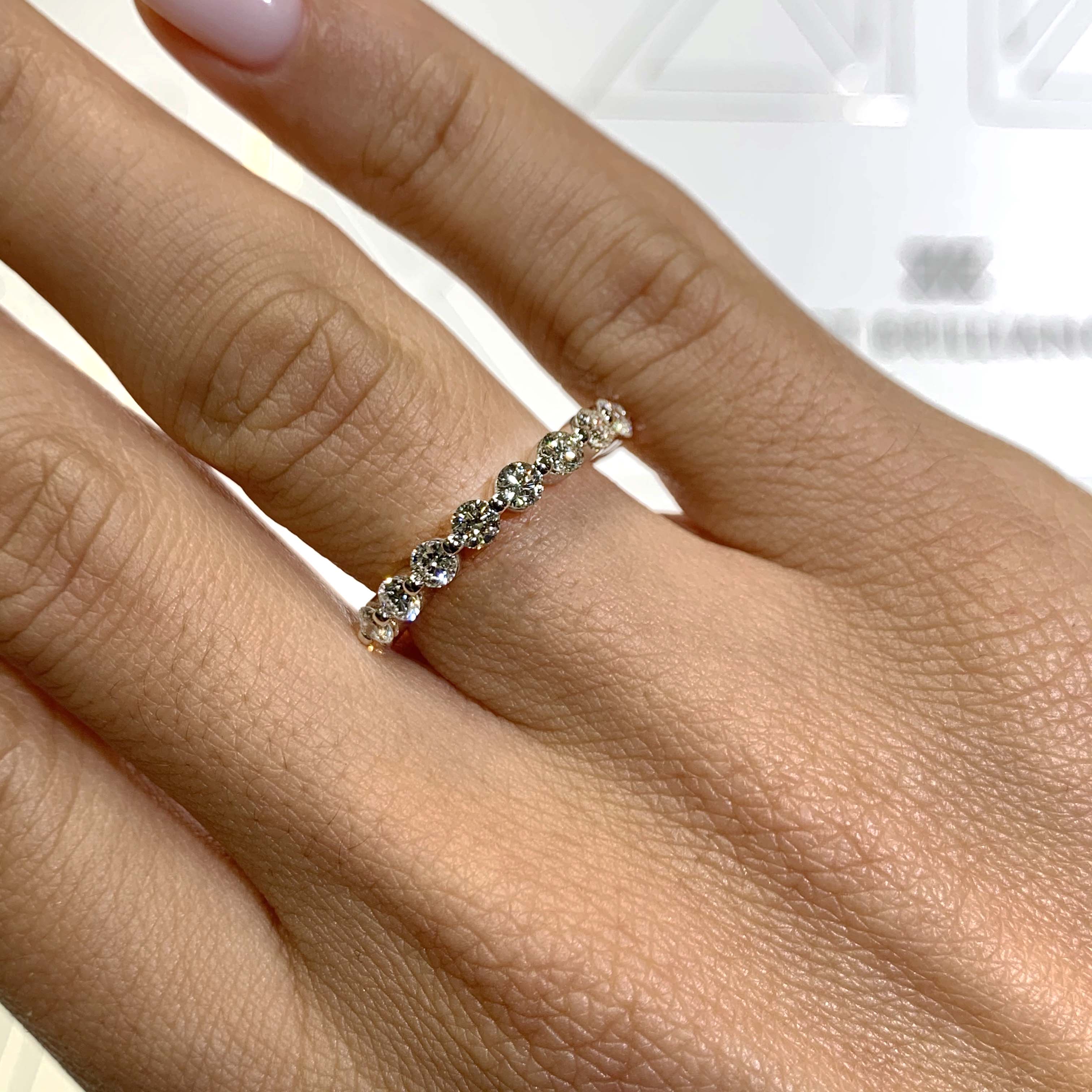 1.75 CT Round Full Eternity Lab Grown Diamond Wedding Band