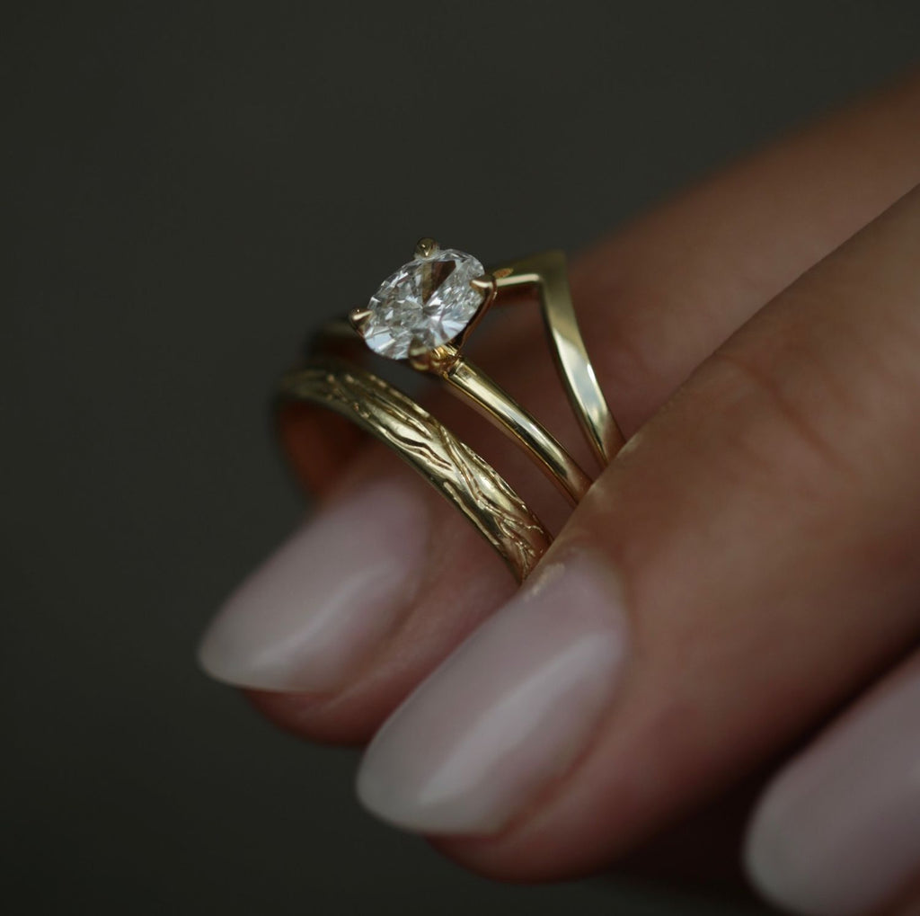 Oval Solitaire Lab Grown Diamond Engagement Ring
