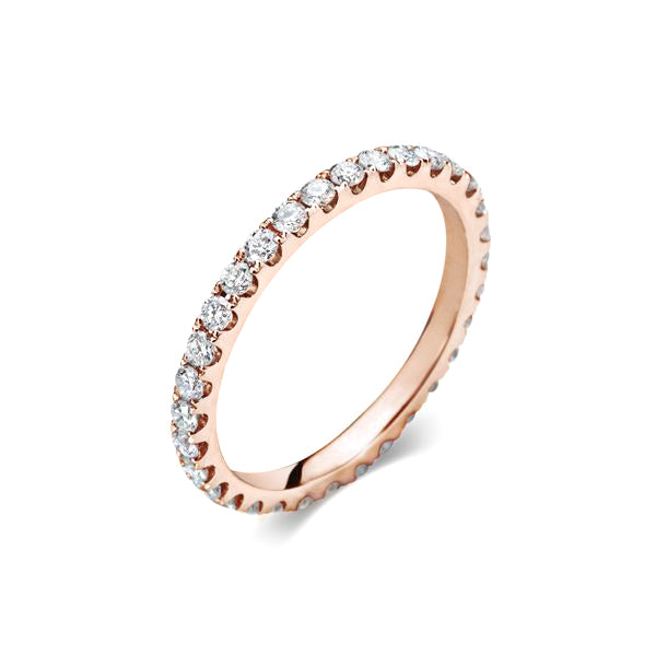 0.7 CT Round Full Eternity Lab Grown Diamond Wedding Band
