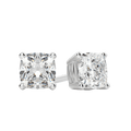 0.50 CT-2.0 CT Cushion Solitaire Lab Grown Diamond Earrings