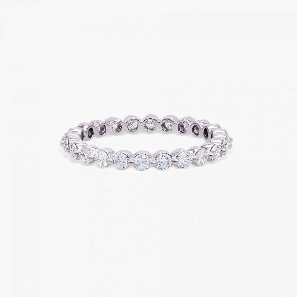 0.74 CT Round Full Eternity Lab Grown Diamond Wedding Band