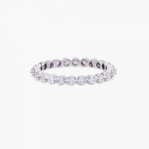 0.74 CT Round Full Eternity Lab Grown Diamond Wedding Band
