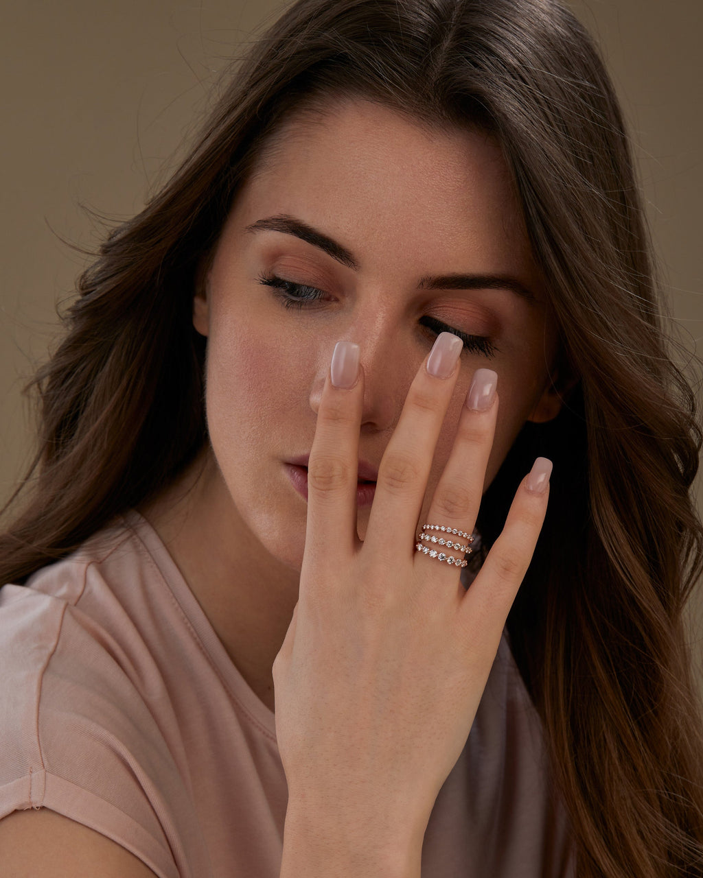 0.46 CT Round Half Eternity Lab Grown Diamond Wedding Band